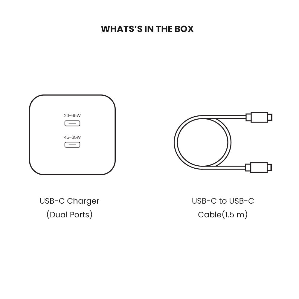 BLITZ 65W Dual USB-C GaN Charger